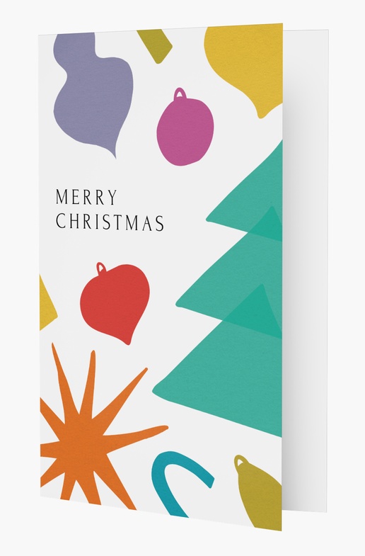 A bright tree white green design for Christmas
