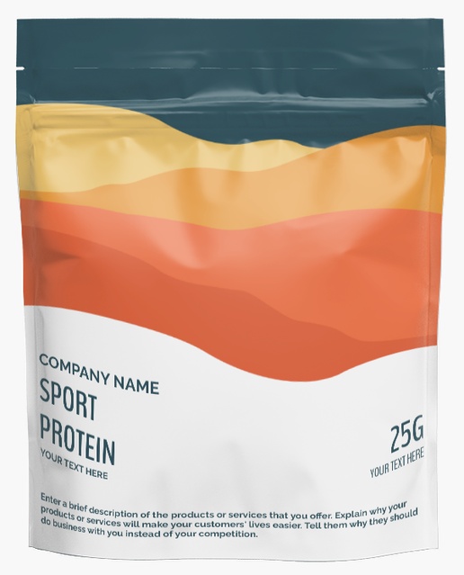 A supplement sport gray orange design