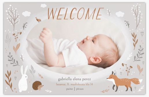 Mallin esikatselu Mallivalikoima: Rustiikki Vauvakortti, 18.2 x 11.7 cm