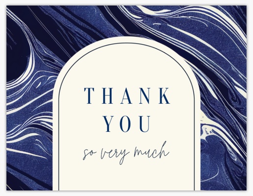 Design Preview for Design Gallery: Nautical Custom Thank You Cards, Flat 5.5" x 4"