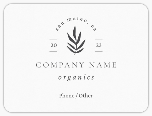 Design Preview for Modern & Simple Product Labels on Sheets Templates, 3" x 4" Rounded Rectangle
