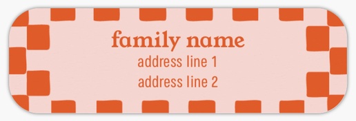 Design Preview for Bold & Colorful Return Address Labels Templates, White Paper