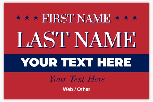 Design Preview for Design Gallery: Patriotic & Military Lawn Signs, 48" x 72" Horizontal