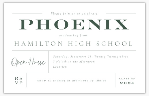 A simple formal white gray design for Graduation