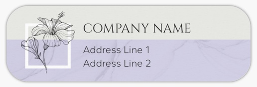 Design Preview for Cosmetics & Perfume Return Address Labels Templates, White Paper