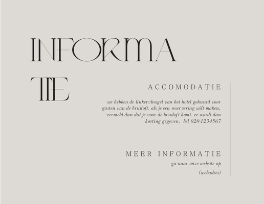 Voorvertoning ontwerp voor Ontwerpgalerij: Typografisch Notitiekaarten, Ongevouwen 13,9 x 10,7 cm
