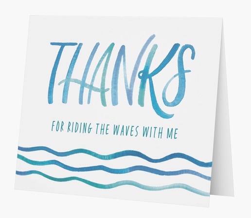 Design Preview for Fun & Whimsical Custom Thank You Cards Templates, Folded 5.5" x 4"