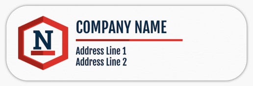 Design Preview for Design Gallery: Business Return Address Labels, White Paper