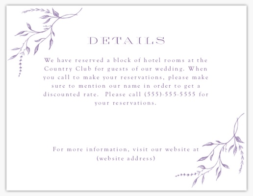 A wedding purple florals white gray design for Floral