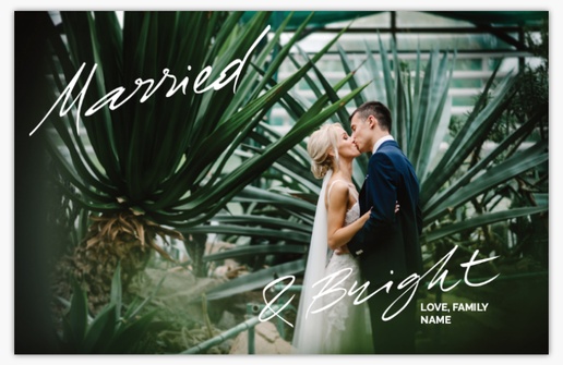 A wedding announcement holiday wedding white design for Modern & Simple with 1 uploads