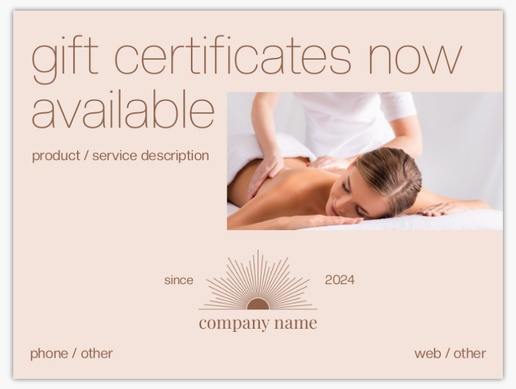 A beauty massage center cream pink design for Modern & Simple