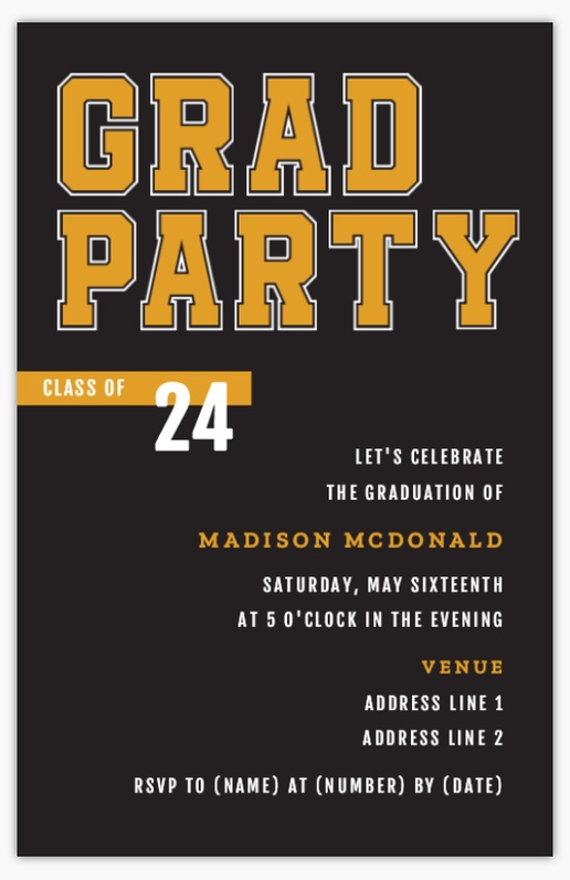 A sports grad gray yellow design for Type