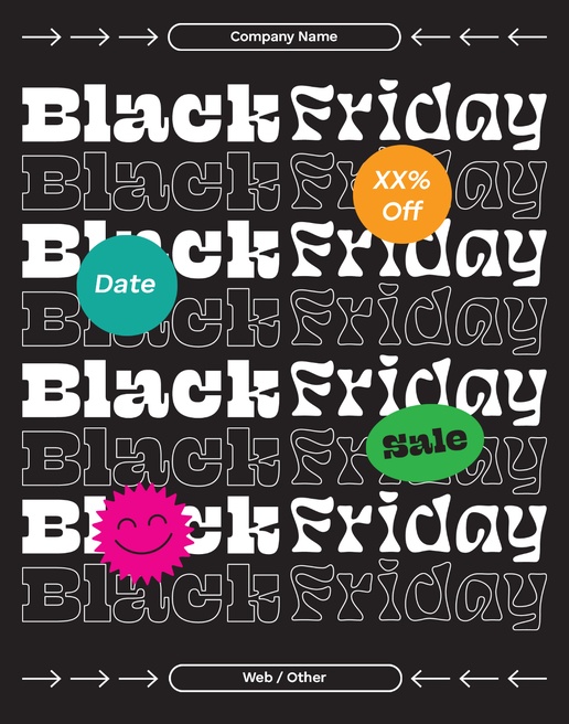 A black friday sale discount black gray design
