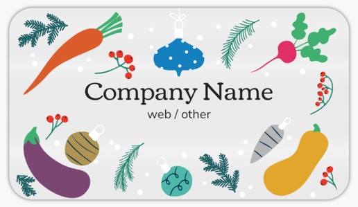 Design Preview for Design Gallery: Holiday Product Labels on Sheets, 2" x 3.5" Rounded Rectangle