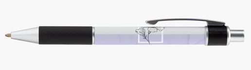 Förhandsgranskning av design för Designgalleri: Blommor och grönt VistaPrint® kulspetspenna med design runtom