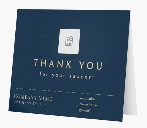 A business thank you pattern blue gray design for Occasion with 1 uploads