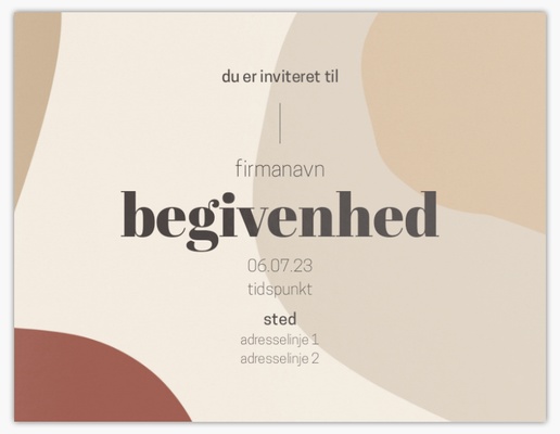 Forhåndsvisning af design for Designgalleri: Erhverv Invitationer og kort, Enkeltsidet 13,9 x 10,7 cm