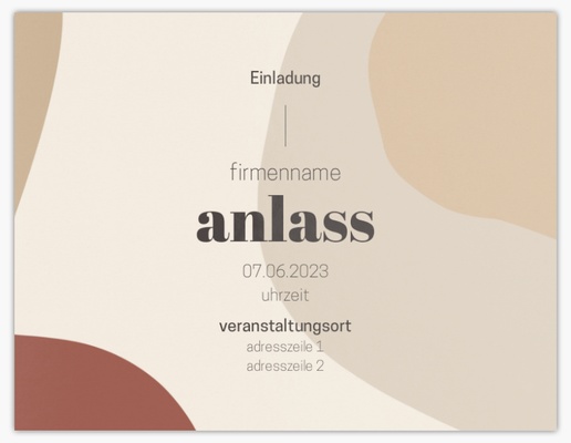 Designvorschau für Vorlagen für Einladungen und Ankündigungen, Flach 13,9 x 10,7 cm
