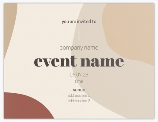 Design Preview for Invitations Templates & Designs, Flat 13.9 x 10.7 cm