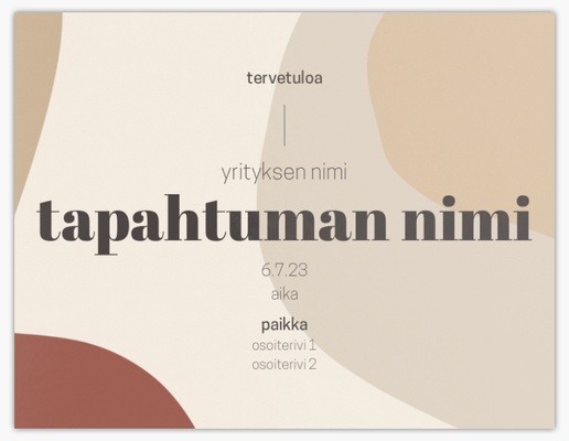 Mallin esikatselu Mallivalikoima: Yritykset Kutsukortit ja ilmoitukset, Yksiosainen 13,9 x 10,7 cm