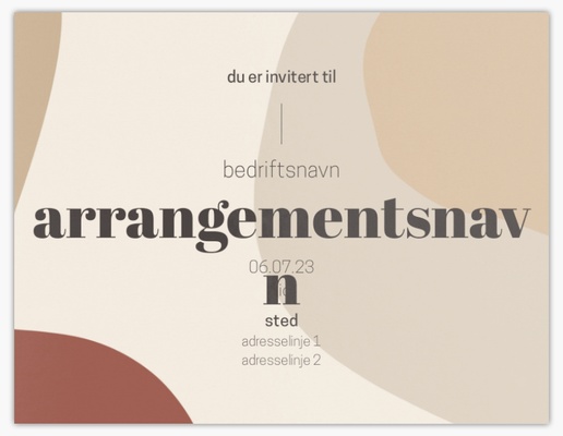 Forhåndsvisning av design for Designgalleri: Bohem Invitasjoner og kort, Ensidig 14 x 10,1 cm