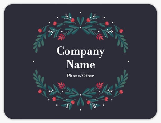 Design Preview for Holiday Product Labels on Sheets Templates, 3" x 4" Rounded Rectangle