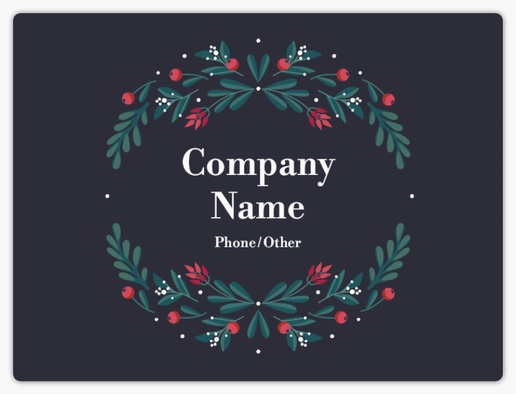 Design Preview for Design Gallery: Holiday Product Labels on Sheets, 3" x 4" Rounded Rectangle