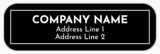 Design Preview for Bold & Colorful Return Address Labels Templates, White Paper