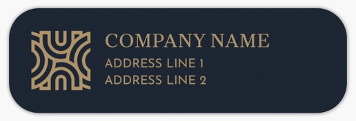 A label modern black gray design for Business General