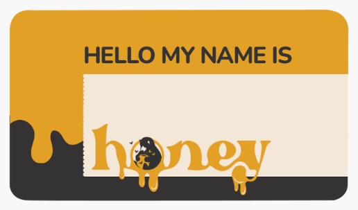 A honey farmer organic orange cream design