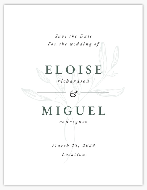 Design Preview for Design Gallery: Traditional & Classic Save the Date Cards, 5.5" x 4"