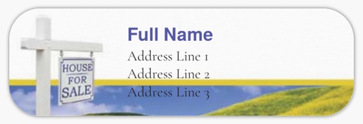 Design Preview for Design Gallery: Mortgages & Loans Return Address Labels, White Paper