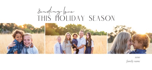 Design Preview for Custom Holiday & Christmas Cards, Flat 4” x 8” 