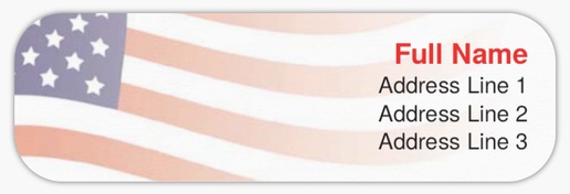 A patriotic flag white gray design for Holiday