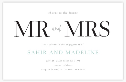 A modern engagement party gray design for Traditional & Classic