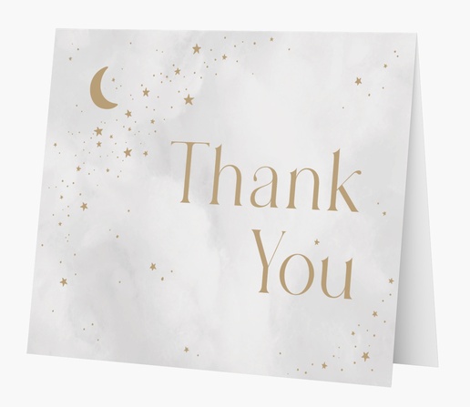 Design Preview for Design Gallery: Elegant Custom Thank You Cards, Folded 5.5" x 4"