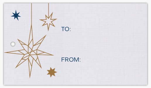 Design Preview for Design Gallery: Seasonal Swing Tags, 5 x 9 cm Linen