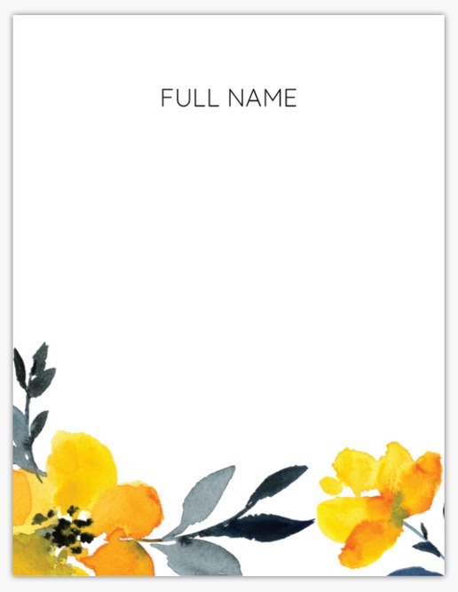 A painted florals flowers orange white design for Theme