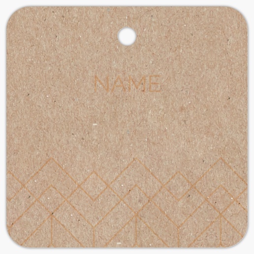 Design Preview for Patterns & Textures Hang Tags Templates, 2" x 2" Rounded Square
