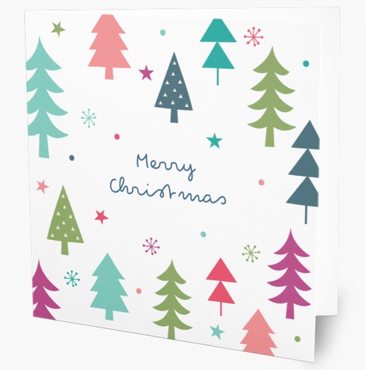 A bright and bold christmas pink blue design for Greeting