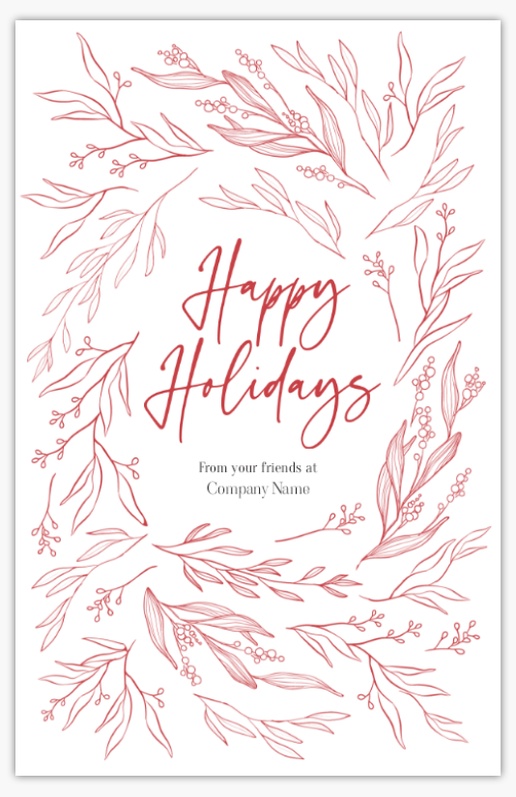 A nature design happy holidays white design for Traditional & Classic