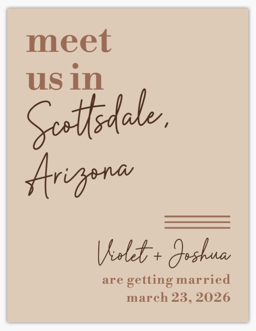 Design Preview for  Save the Date Cards Templates, 5.5" x 4"