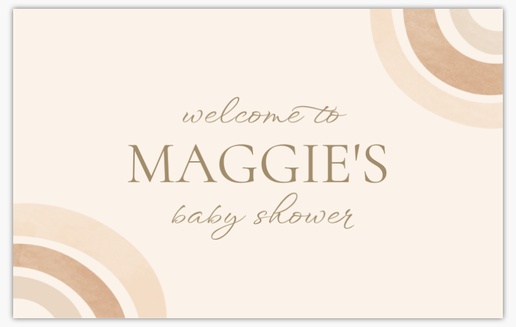 Design Preview for Baby Shower Vinyl Banners Templates, 2.5' x 4' Indoor vinyl Single-Sided