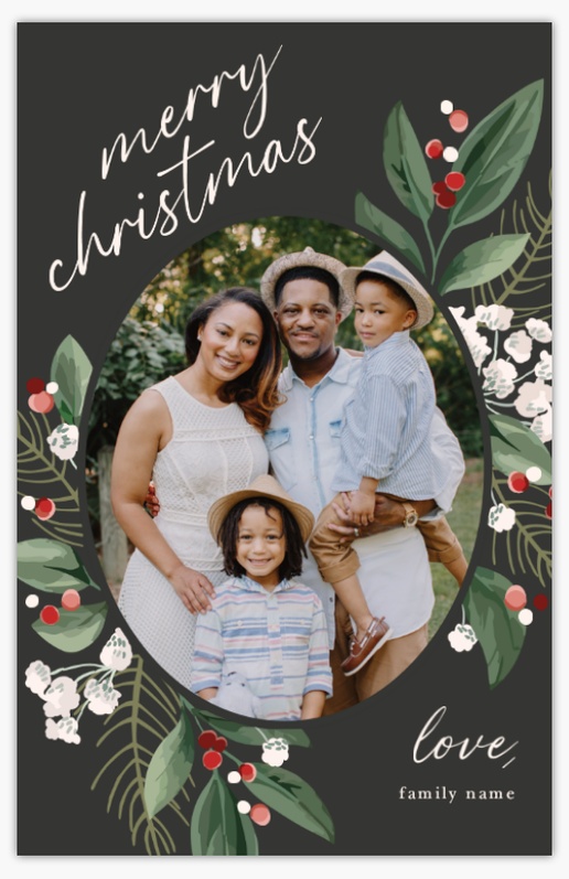 A christmas greenery gray design for Christmas with 1 uploads