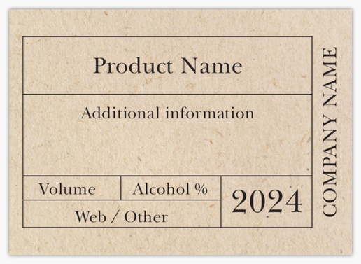 Design Preview for Design Gallery: Modern & Simple Beer Labels, Rectangle 7.4 x 5.3 cm (A8) Horizontal