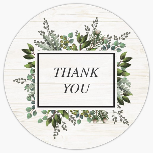 A thank you bouquet white gray design for Floral