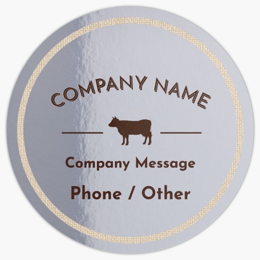 Design Preview for Agriculture & Farming Roll Labels Templates, 3" x 3"