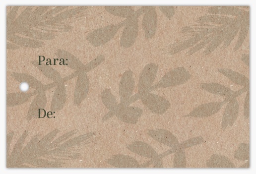 Vista previa del diseño de Galería de diseños de etiquetas colgantes para estampados y texturas, 5 x 7,5 cm Papel Kraft