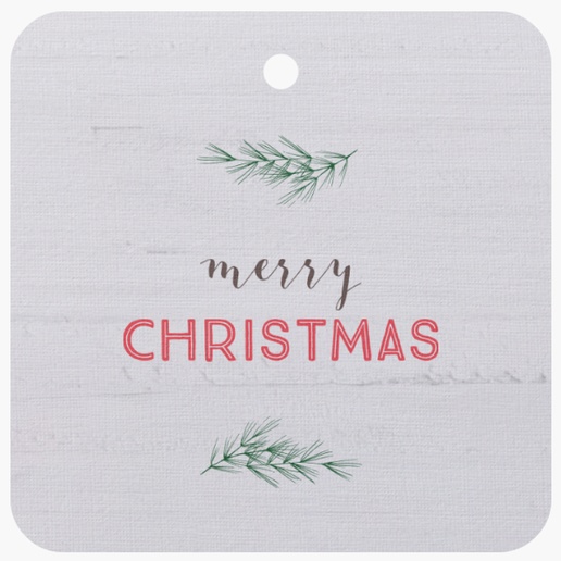 Designvorschau für Weihnachts-Geschenkanhänger, 5 x 5 cm Leinenpapier