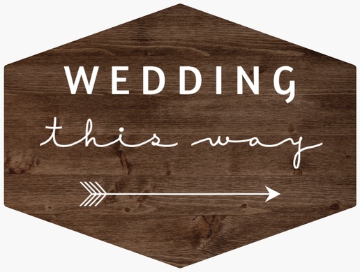 Design Preview for Wedding Events Lawn Signs Templates, 18" x 24" Horizontal